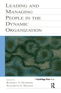 صورة الغلاف: Leading and Managing People in the Dynamic Organization 1st edition 9780415649667