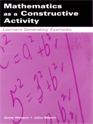Omslagafbeelding: Mathematics as a Constructive Activity 1st edition 9780805843446