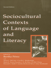Cover image: Sociocultural Contexts of Language and Literacy 2nd edition 9780805843415