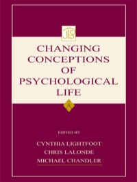 Imagen de portada: Changing Conceptions of Psychological Life 1st edition 9780805843361