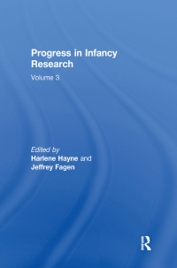 Imagen de portada: Progress in infancy Research 1st edition 9780415651080