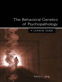 Cover image: The Behavioral Genetics of Psychopathology 1st edition 9780805853582
