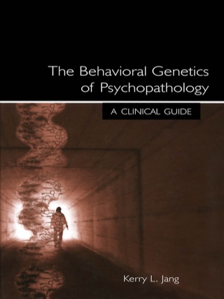 Imagen de portada: The Behavioral Genetics of Psychopathology 1st edition 9780805843262