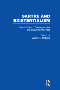 Imagen de portada: Sartre's French Contemporaries and Enduring Influences 1st edition 9780815324980