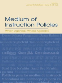 صورة الغلاف: Medium of Instruction Policies 1st edition 9780805842777