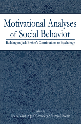 Imagen de portada: Motivational Analyses of Social Behavior 1st edition 9780805842661