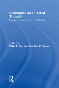 Cover image: Economics as an Art of Thought 1st edition 9780415101622