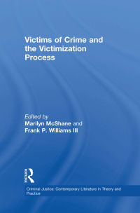Imagen de portada: Victims of Crime and the Victimization Process 1st edition 9781138878518