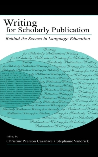 Immagine di copertina: Writing for Scholarly Publication 1st edition 9780805842432