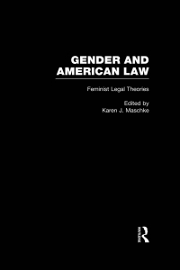 Cover image: Feminist Legal Theories 1st edition 9781138861404