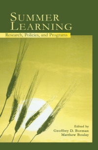 Imagen de portada: Summer Learning 1st edition 9780805842234