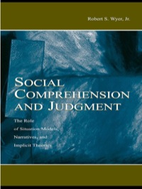 Imagen de portada: Social Comprehension and Judgment 1st edition 9780805841909