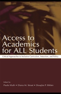Imagen de portada: Access To Academics for All Students 1st edition 9781138434318