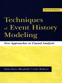 Cover image: Techniques of Event History Modeling 2nd edition 9780805840919