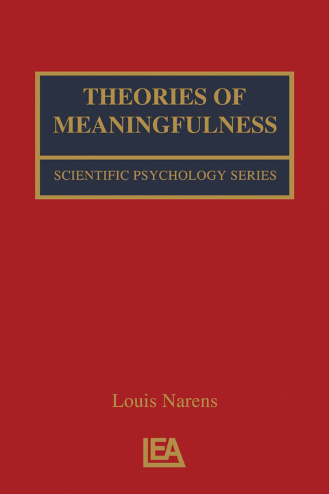 Theories of Meaningfulness, 1st Edition - FULL INSTANT DOWNLOAD | PDF DOCX EPUB