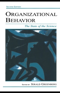 Cover image: Organizational Behavior 2nd edition 9780805845419