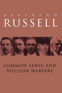 Cover image: Common Sense and Nuclear Warfare 1st edition 9780415249959