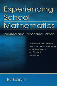 Imagen de portada: Experiencing School Mathematics 1st edition 9780805840056