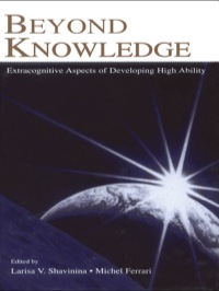 صورة الغلاف: Beyond Knowledge 1st edition 9780805839913