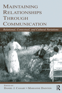 Titelbild: Maintaining Relationships Through Communication 1st edition 9780805839890