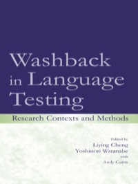 Imagen de portada: Washback in Language Testing 1st edition 9780805839869