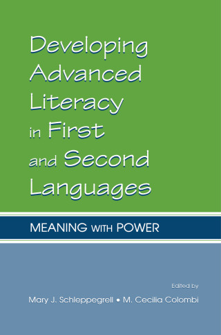 Cover image: Developing Advanced Literacy in First and Second Languages 1st edition 9780805839838