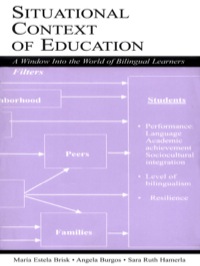 Imagen de portada: Situational Context of Education 1st edition 9780805839463