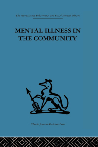 Cover image: Mental Illness in the Community 1st edition 9780415510912