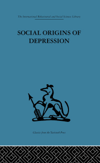 Imagen de portada: Social Origins of Depression 1st edition 9780415264587