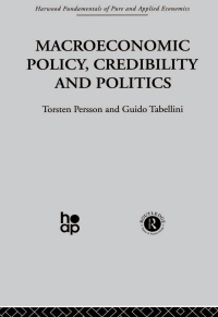 Cover image: Macroeconomic Policy, Credibility and Politics 1st edition 9780415510967