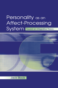 Imagen de portada: Personality as an Affect-processing System 1st edition 9780415653800