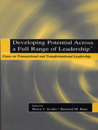صورة الغلاف: Developing Potential Across a Full Range of Leadership TM 1st edition 9780805838947