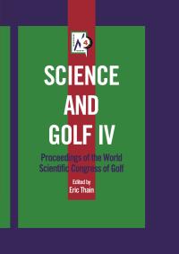 Cover image: Science and Golf IV 1st edition 9780415511032