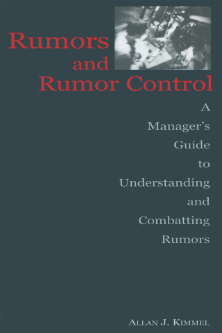 Cover image: Rumors and Rumor Control 1st edition 9780805838756