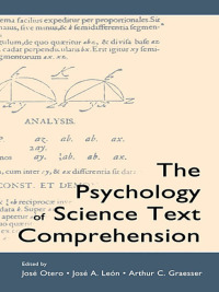 Cover image: The Psychology of Science Text Comprehension 1st edition 9781138833401