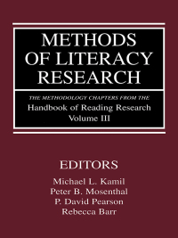 表紙画像: Methods of Literacy Research 1st edition 9780805838077
