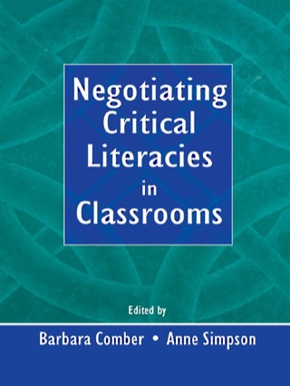 Cover image: Negotiating Critical Literacies in Classrooms 1st edition 9780805837933