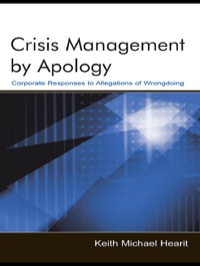 صورة الغلاف: Crisis Management By Apology 1st edition 9780805837889