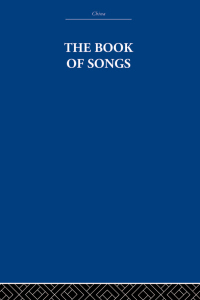 Cover image: The Book of Songs 1st edition 9780415612654