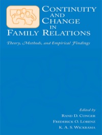 Omslagafbeelding: Continuity and Change in Family Relations 1st edition 9781138003552