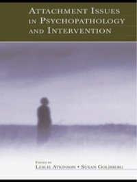 Cover image: Attachment Issues in Psychopathology and Intervention 1st edition 9780805836936