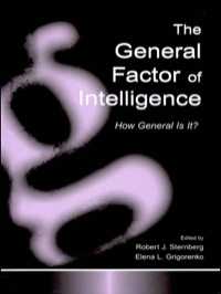 Cover image: The General Factor of Intelligence 1st edition 9780805836752