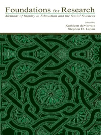 Imagen de portada: Foundations for Research 1st edition 9780805836509