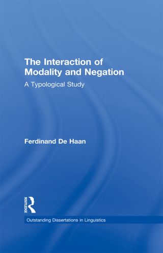 Imagen de portada: The Interaction of Modality and Negation 1st edition 9781138992580