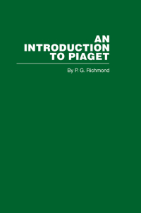 Imagen de portada: Introduction to Piaget 1st edition 9780415402255