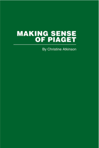 Cover image: Making Sense of Piaget 1st edition 9780415402279