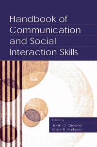Imagen de portada: Handbook of Communication and Social Interaction Skills 1st edition 9780805834185