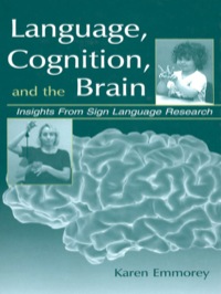Titelbild: Language, Cognition, and the Brain 1st edition 9780805833997