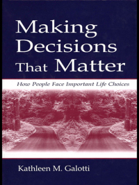 Cover image: Making Decisions That Matter 1st edition 9780805833966
