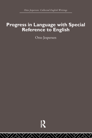 Cover image: Progress in Language, with special reference to English 1st edition 9780415402583